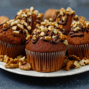 Chocolate walnut muffin